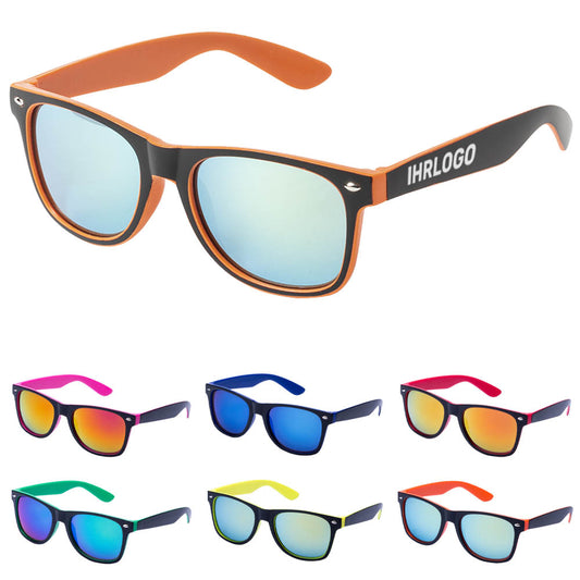 Sonnenbrille Creiden zweifarbig - in vielen Farben bedrucken lassen