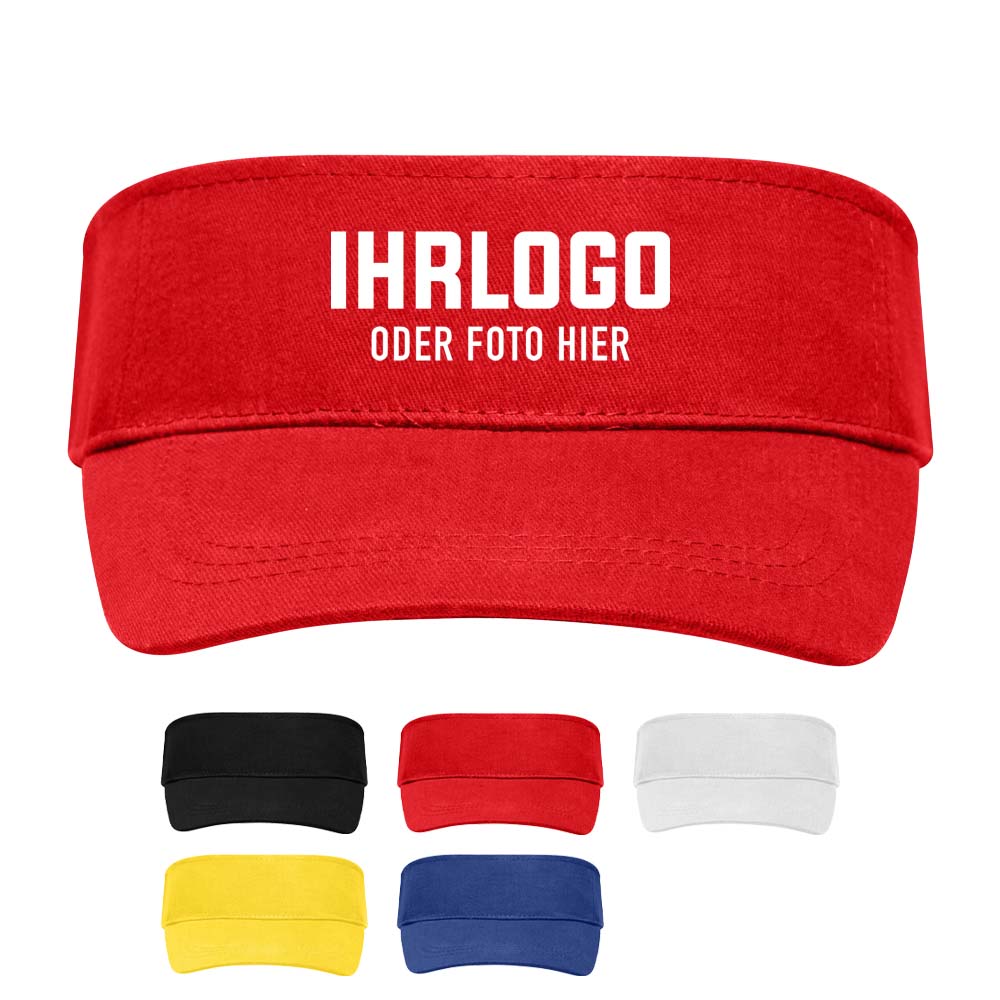 Klassischer Sunvisor in der Farbe Rot