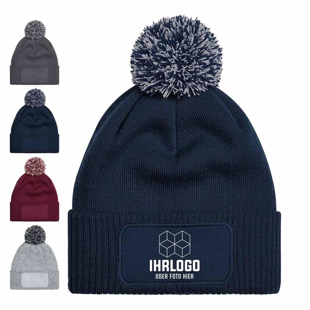 Beechfield Snowstar Mütze in Navy