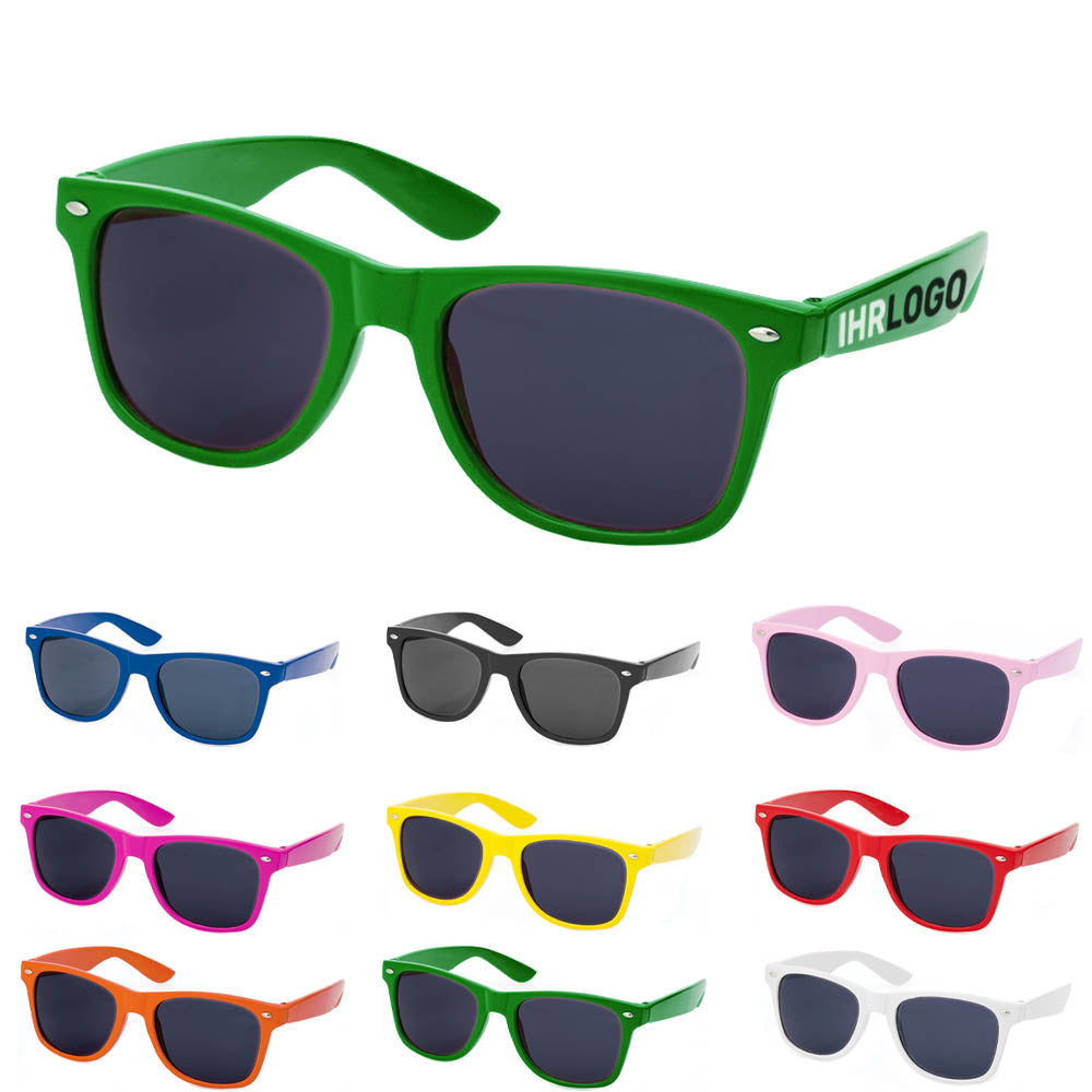 Sonnenbrille aus Kunststoff in Grün