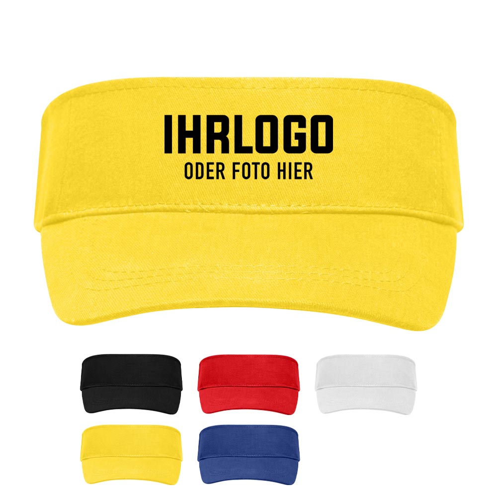 Klassischer Sunvisor in der Farbe Gelb