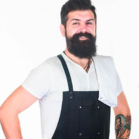 Grillen und Kochen mit Firmenlogo