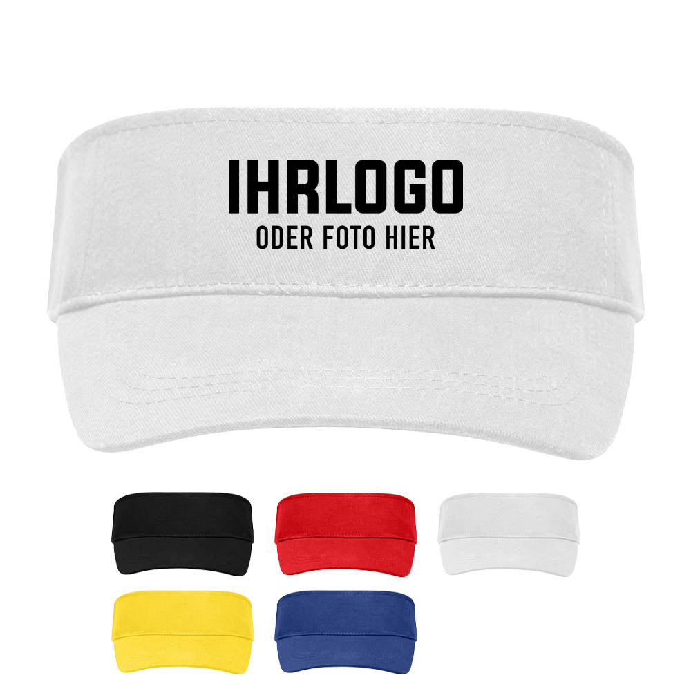 Klassischer Sunvisor in der Farbe Weiß