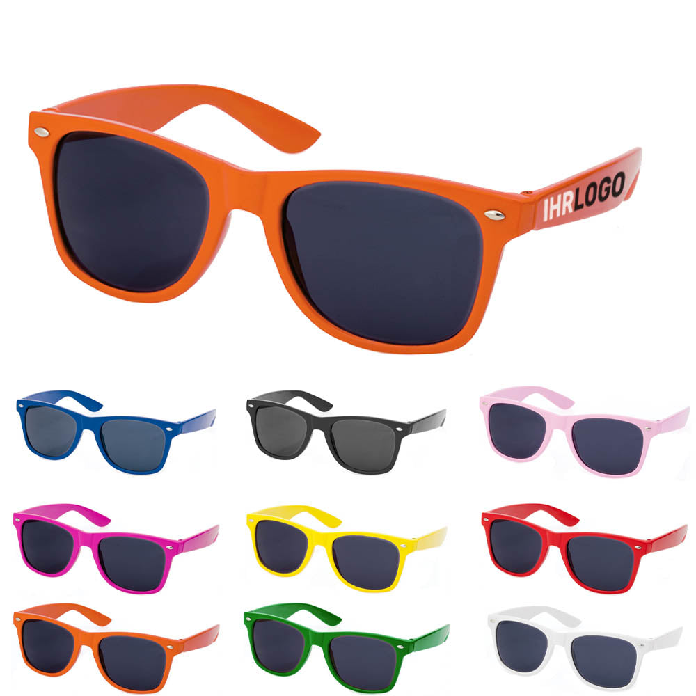 Sonnenbrille aus Kunststoff in Orange