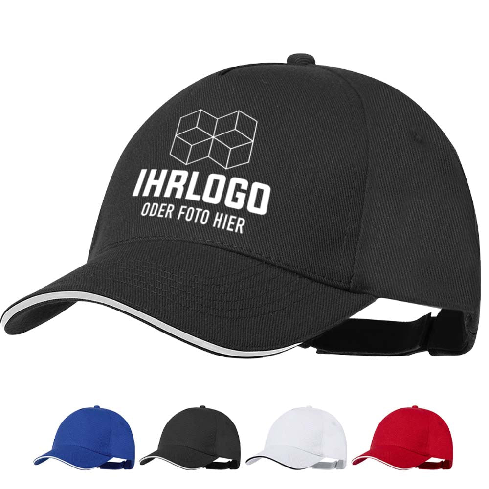5 - Panel - Basecap aus RPET - Polyestermaterial - Drucksaal