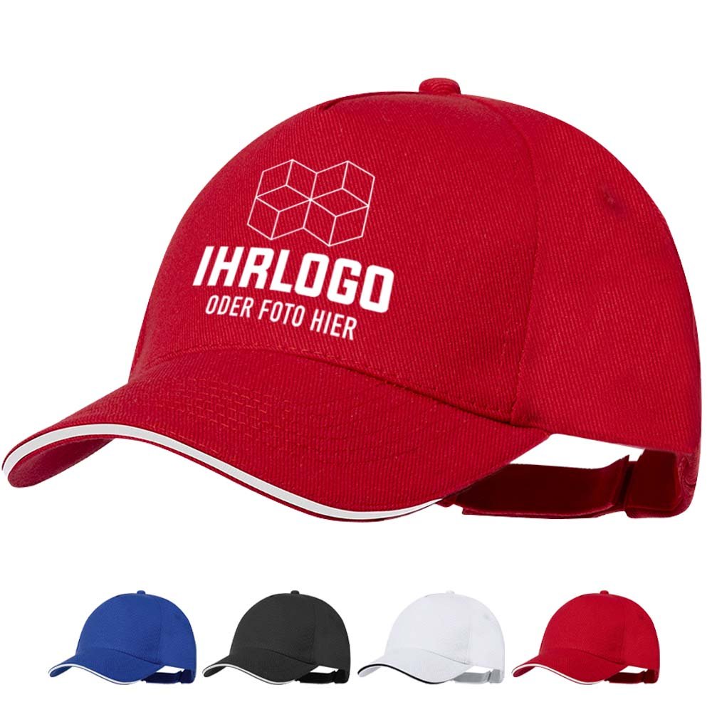 5 - Panel - Basecap aus RPET - Polyestermaterial - Drucksaal