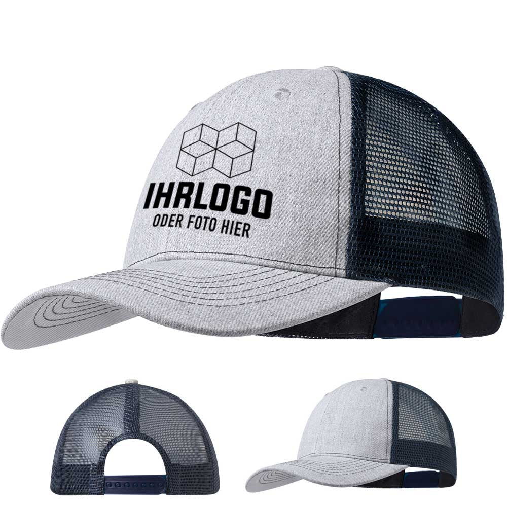 6 Panel - Basecap in einer auffälligen, trendigen Farbkombination - Drucksaal