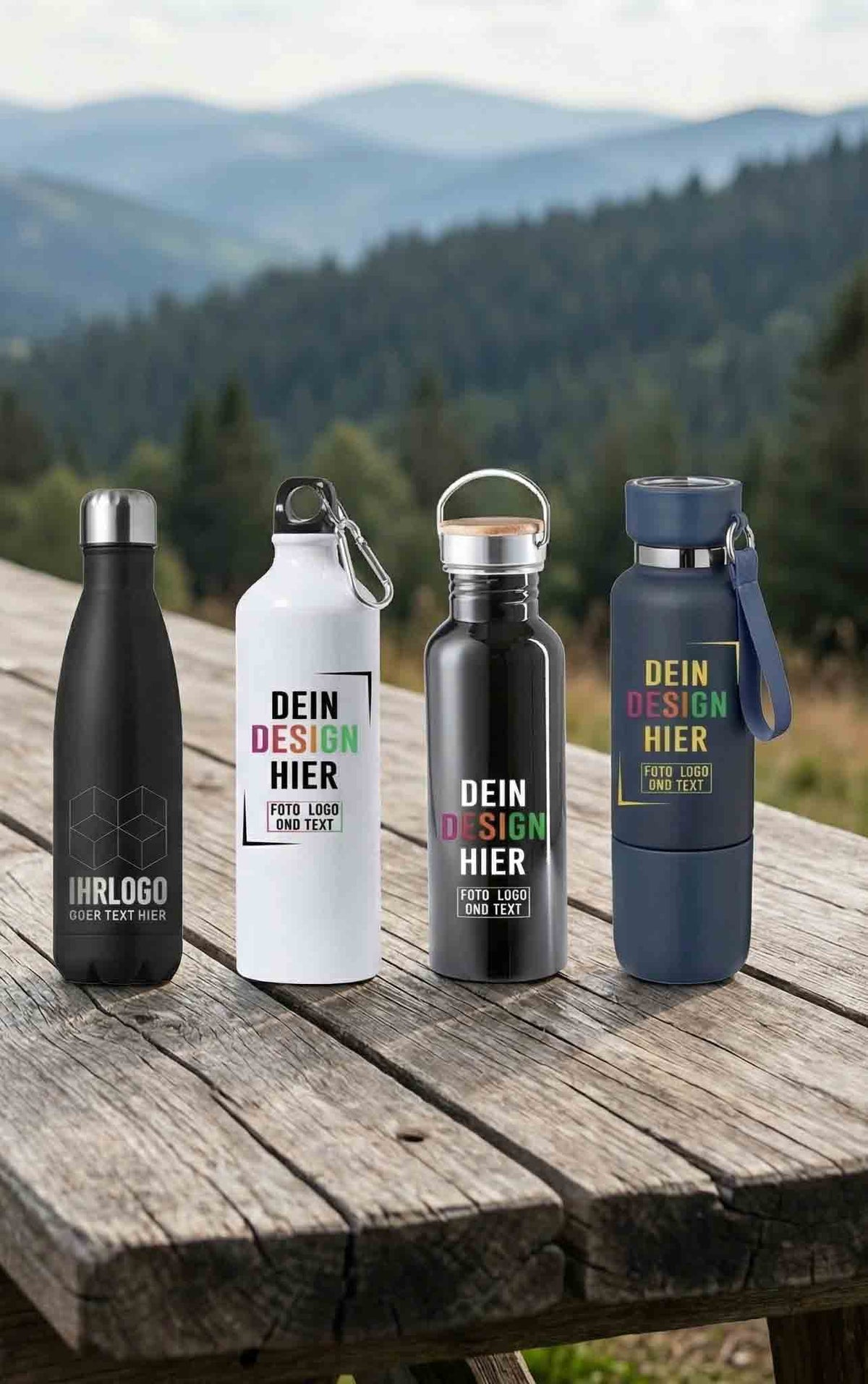 Personalisieren von Trinkflaschen, Thermobecher bedrucken