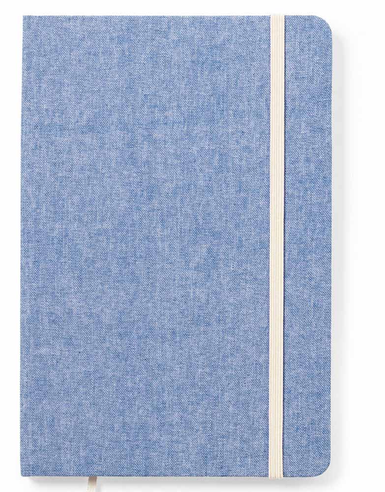 A5 Notizbuch aus 100% recycelter Baumwolle. - Drucksaal