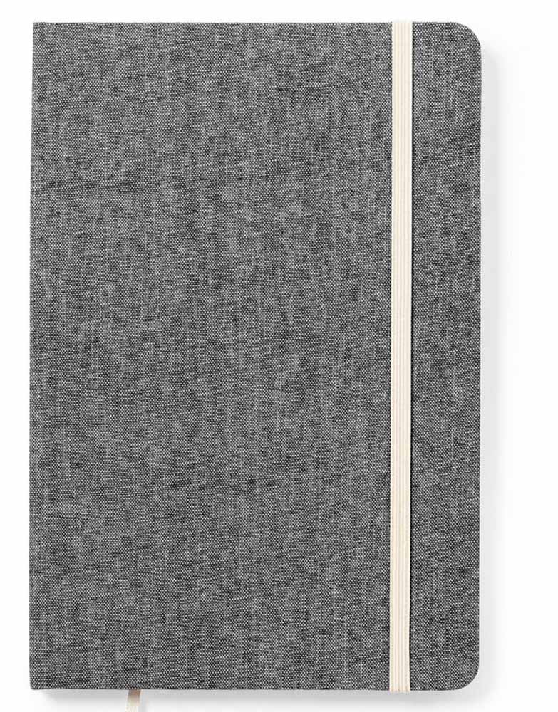 A5 Notizbuch aus 100% recycelter Baumwolle. - Drucksaal