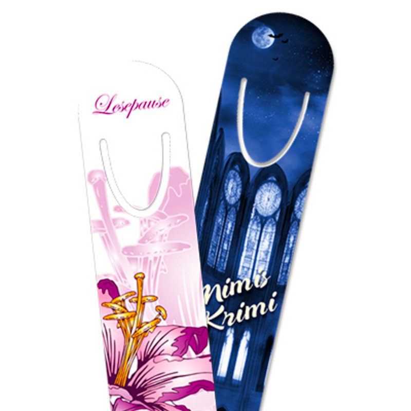 Alu - Lesezeichen 32 x 128 mm - Drucksaal