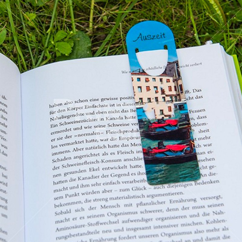 Alu - Lesezeichen 32 x 128 mm - Drucksaal