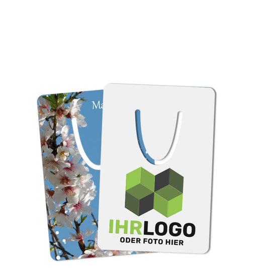 Alu - Lesezeichen 50 x 75 mm gestalten - Drucksaal