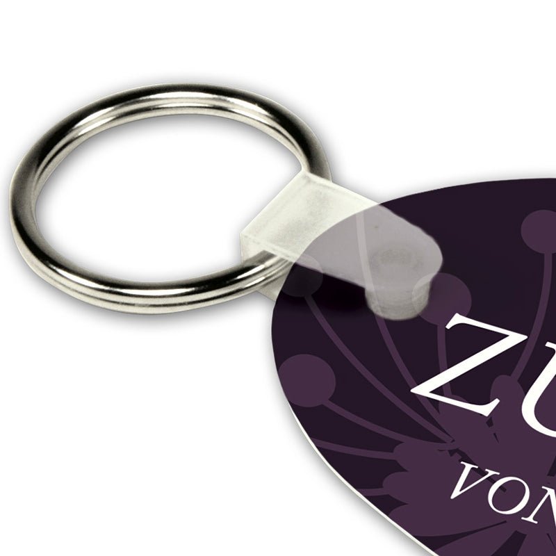 Aluminium Schlüsselanhänger oval 34 x 63 mm - Drucksaal