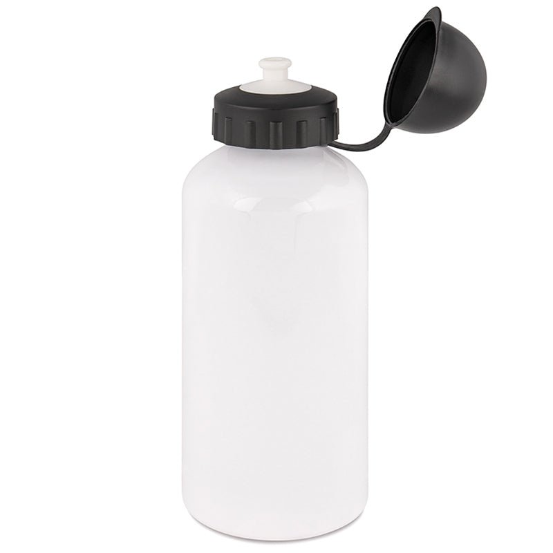 Aluminium Trinkflasche Weiß, versch. Größen - Drucksaal
