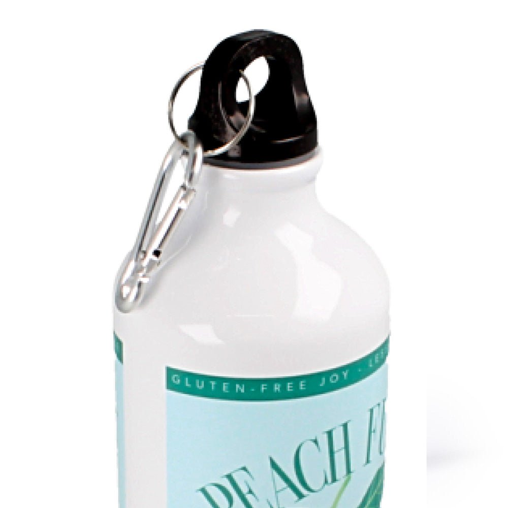 Aluminiumflasche 800 ml in glänzendem Weiß - Drucksaal