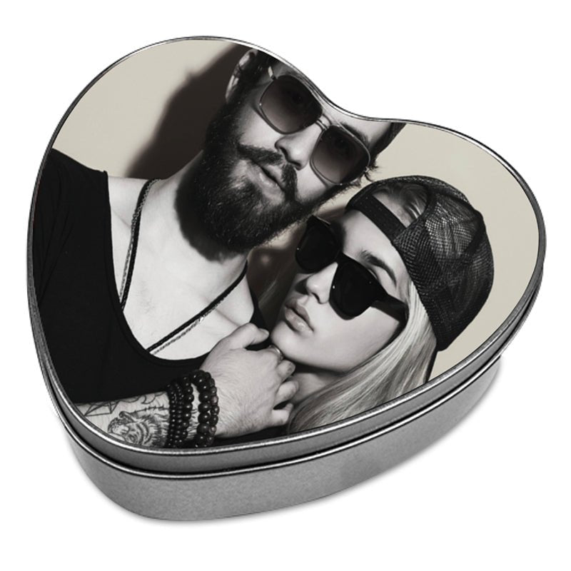 Aufbewahrungsdose aus Blech Herz - Drucksaal