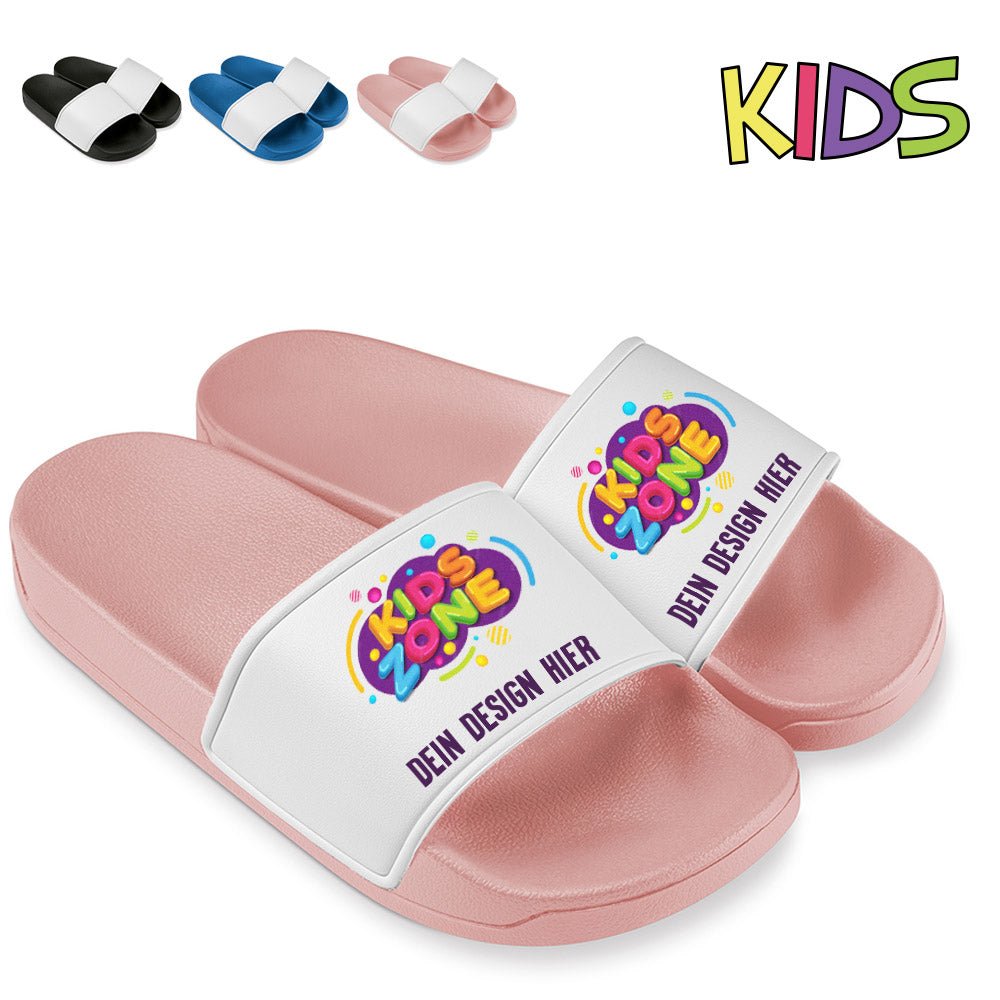 Badelatschen, Badeschlappen für Kinder in versch. Farben - Drucksaal