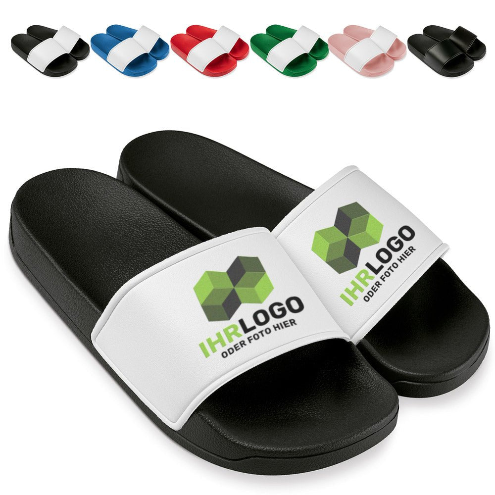 Badelatschen bedrucken in vielen Farben und Größen - Drucksaal