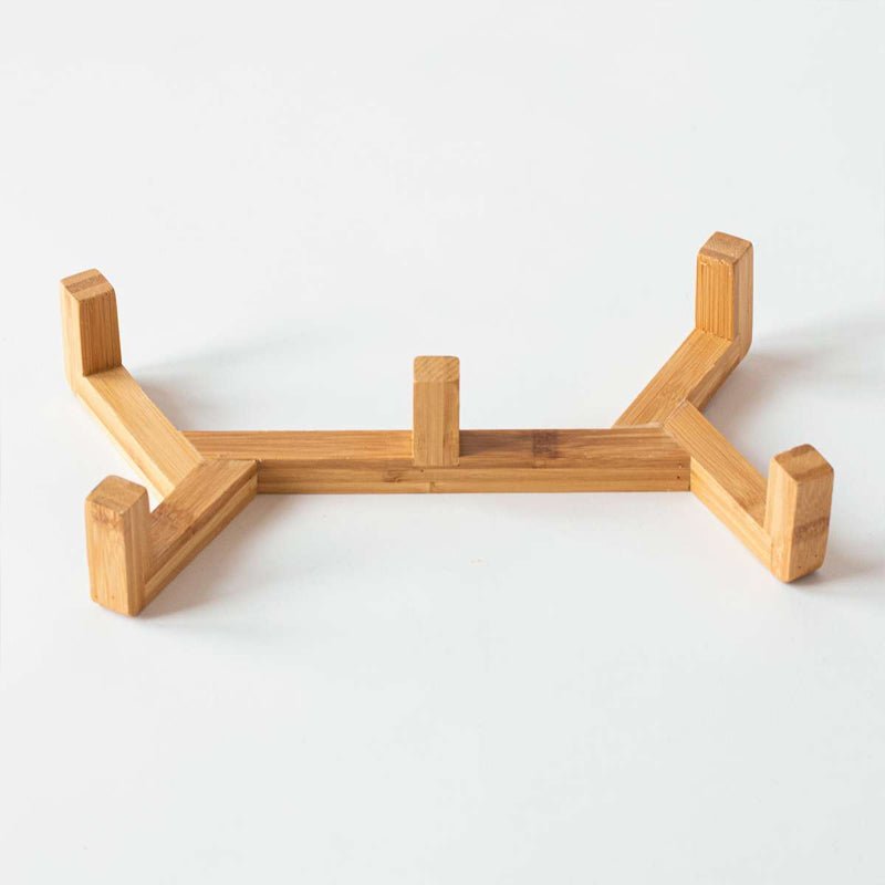 Bambus - Holzgestell für Keramikschüssel groß (KES - 180) - Drucksaal