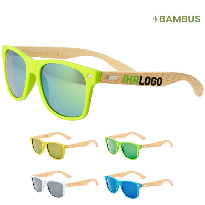 Bambus - Sonnenbrille UV400 - Schutz in vielen Farben - Drucksaal
