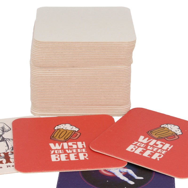 Bierdeckel Karton - Untersetzer 9.6 x 9.6 cm - Drucksaal