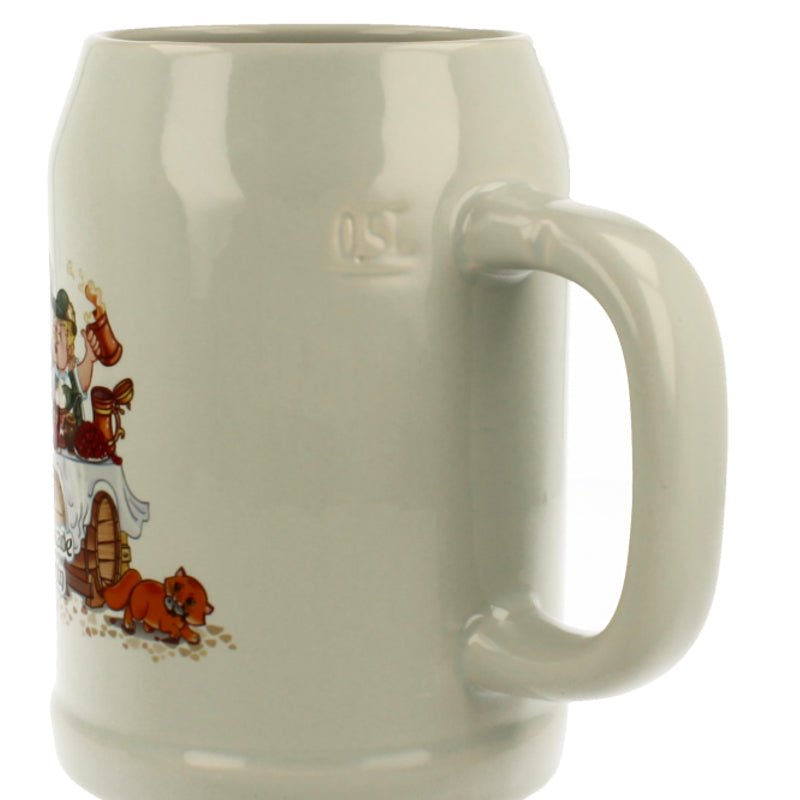 Bierkrug 0,5 ltr in grau - Drucksaal