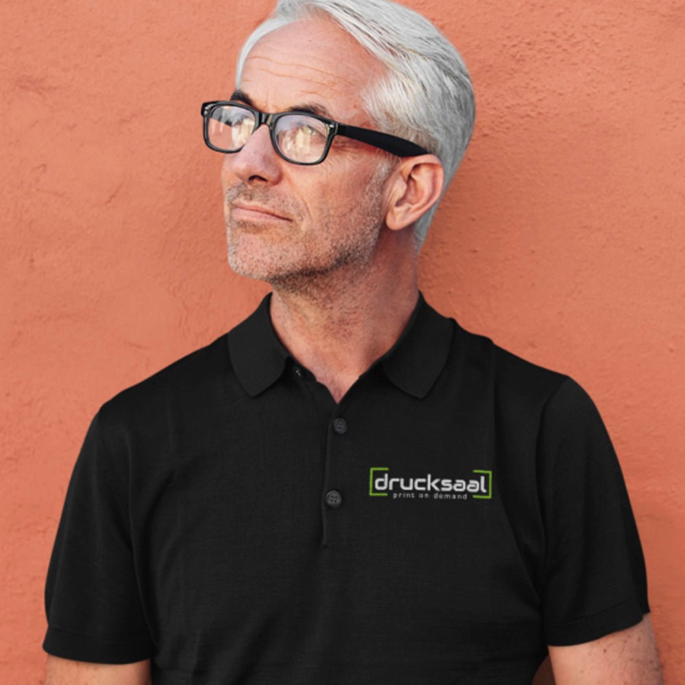 Classic Poloshirt in Markenqualität und Brustlogo/ Druck - Drucksaal