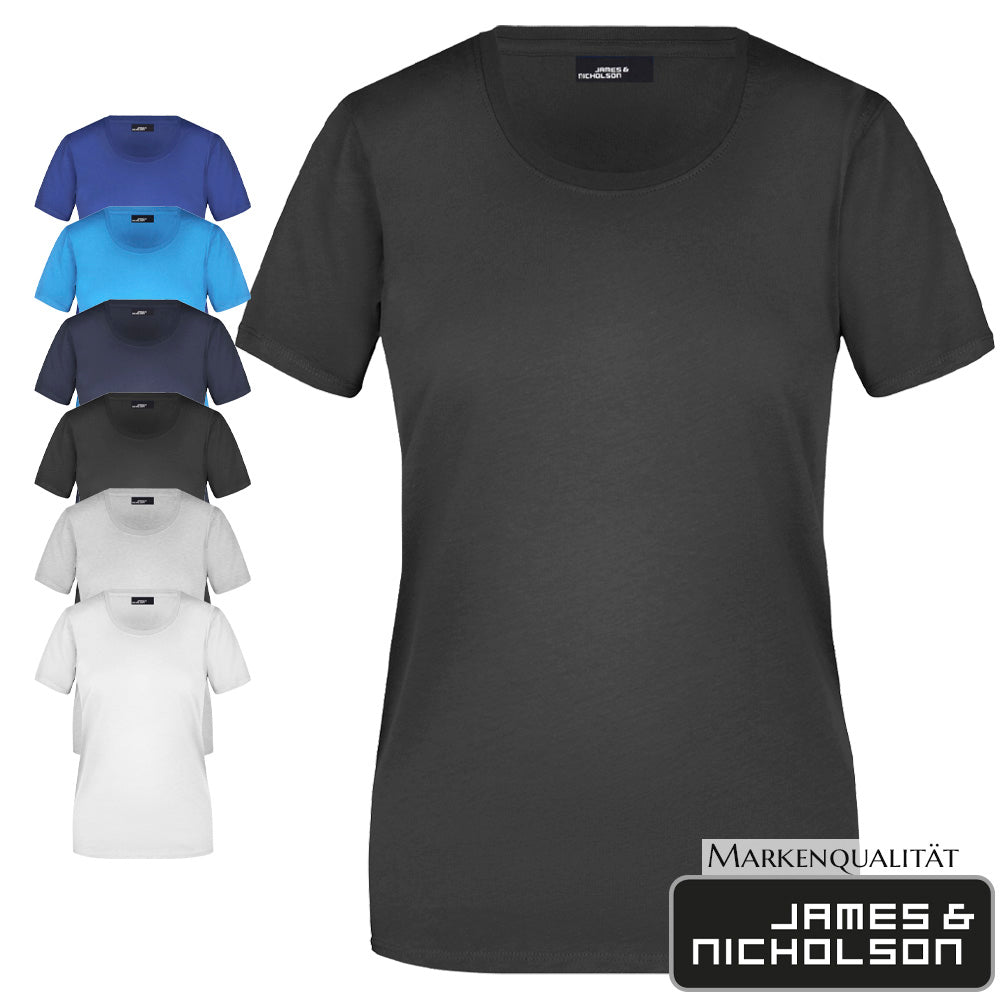 Damen Komfort T - Shirt Essential Colours - Drucksaal