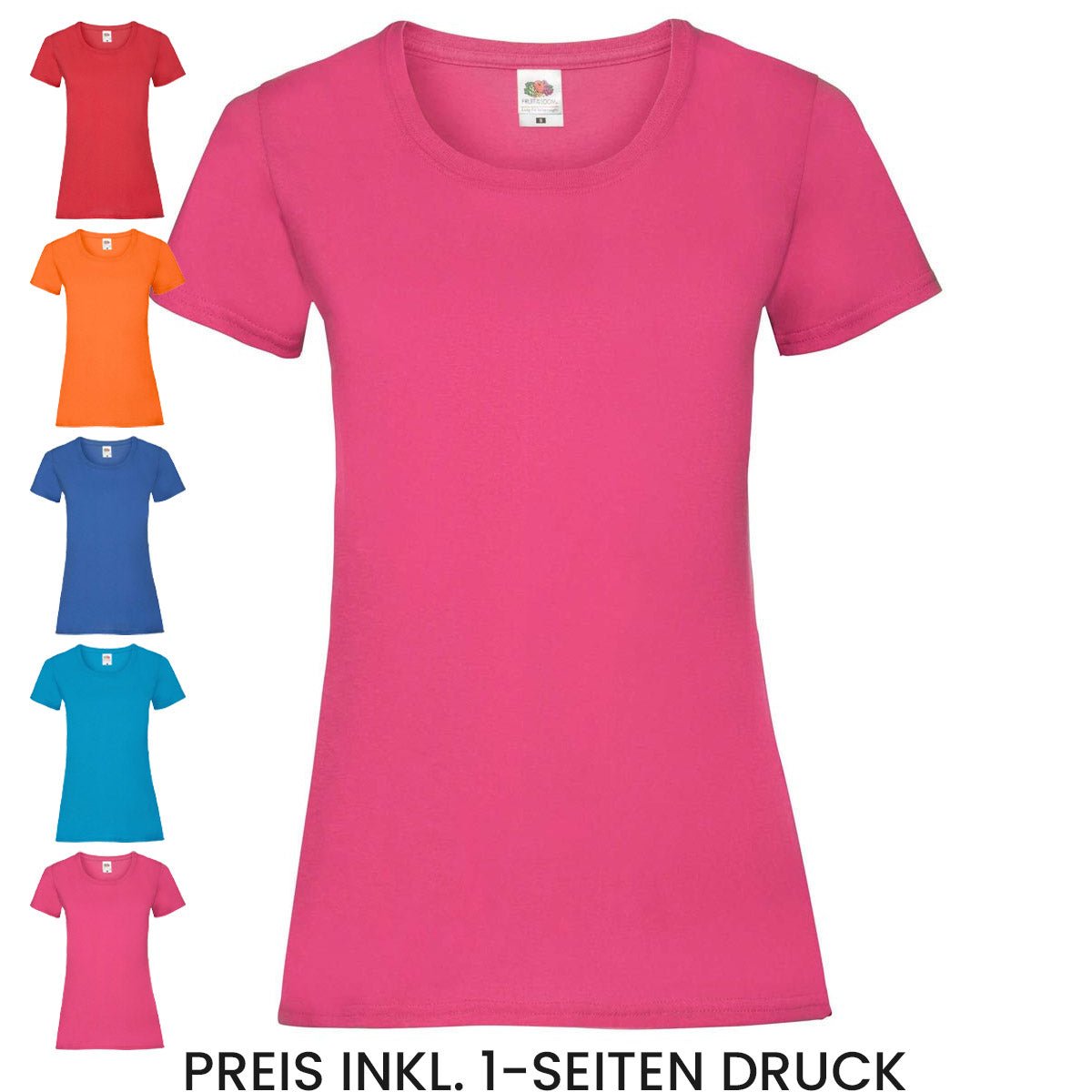 Damenshirt Valueweight 165 gr/m2 versch. Farben - Drucksaal