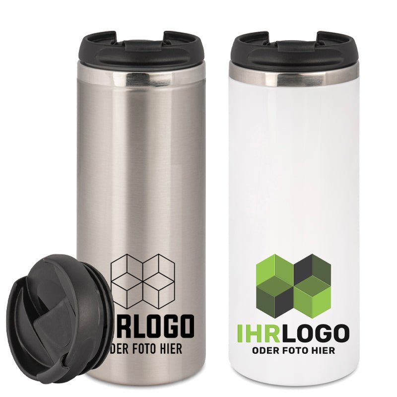 Edelstahl Thermobecher zylindrische Form - Drucksaal