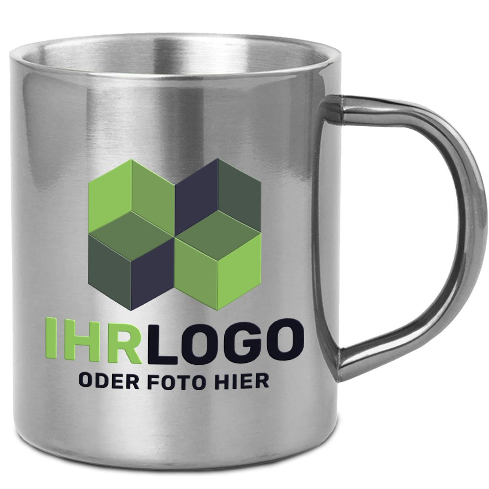 Edelstahltasse groß bedrucken - Drucksaal