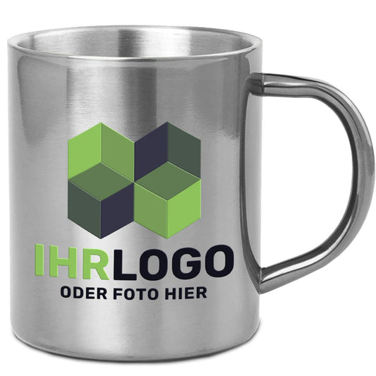 Edelstahltasse groß bedrucken - Drucksaal