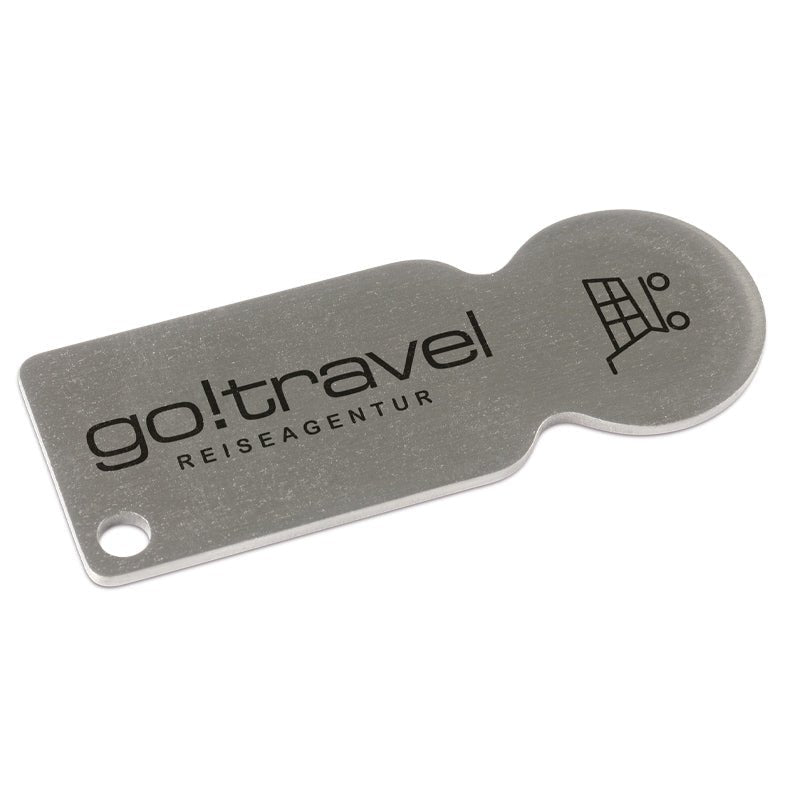 Einkaufswagenlöser aus Metall - Drucksaal