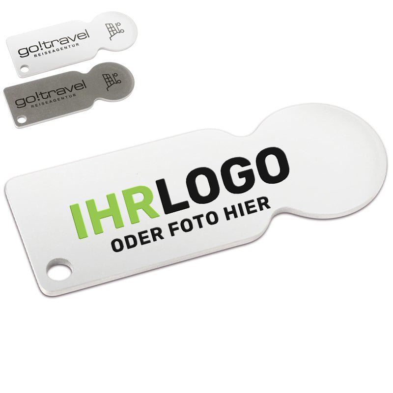 Einkaufswagenlöser aus Metall - Drucksaal
