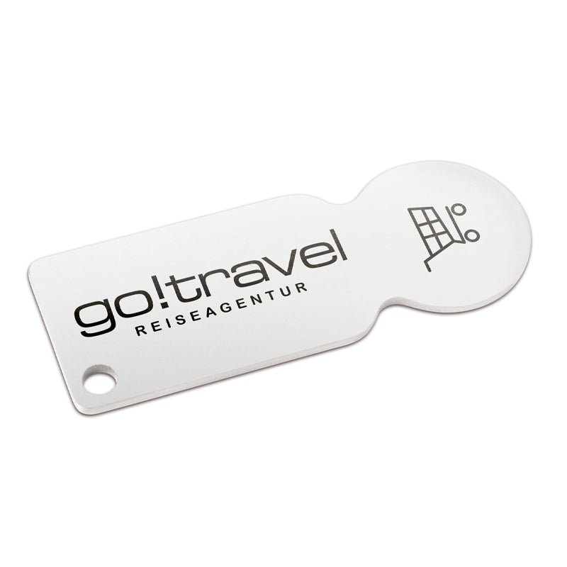 Einkaufswagenlöser aus Metall - Drucksaal