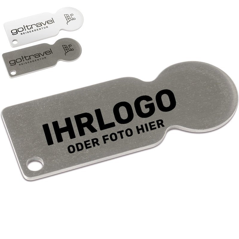 Einkaufswagenlöser aus Metall - Drucksaal