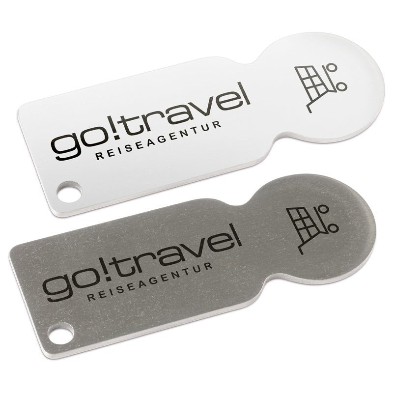 Einkaufswagenlöser aus Metall - Drucksaal