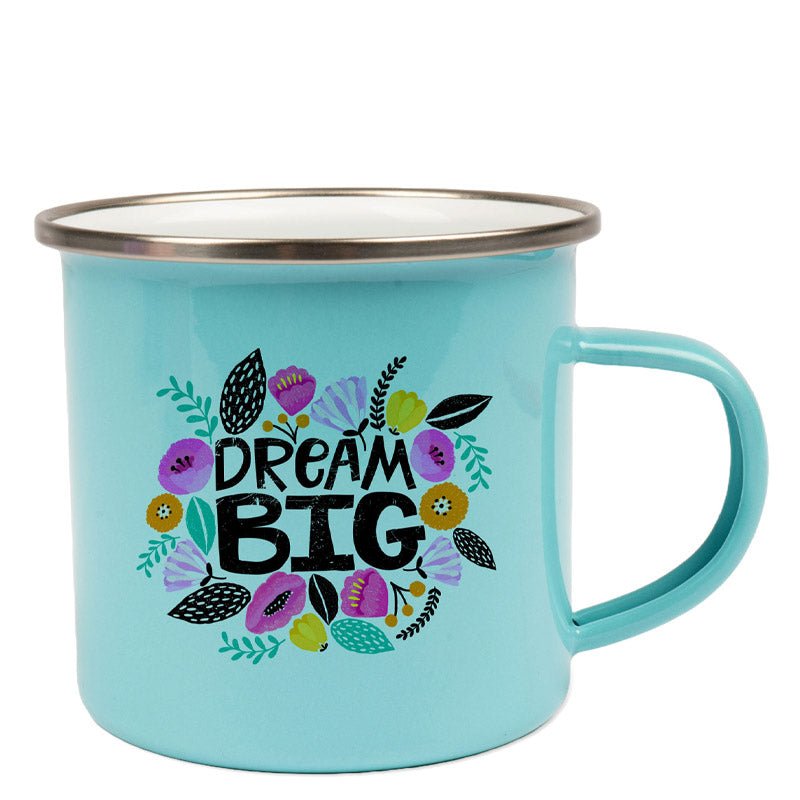 Emailletasse in attraktiven Pastellfarben - Drucksaal