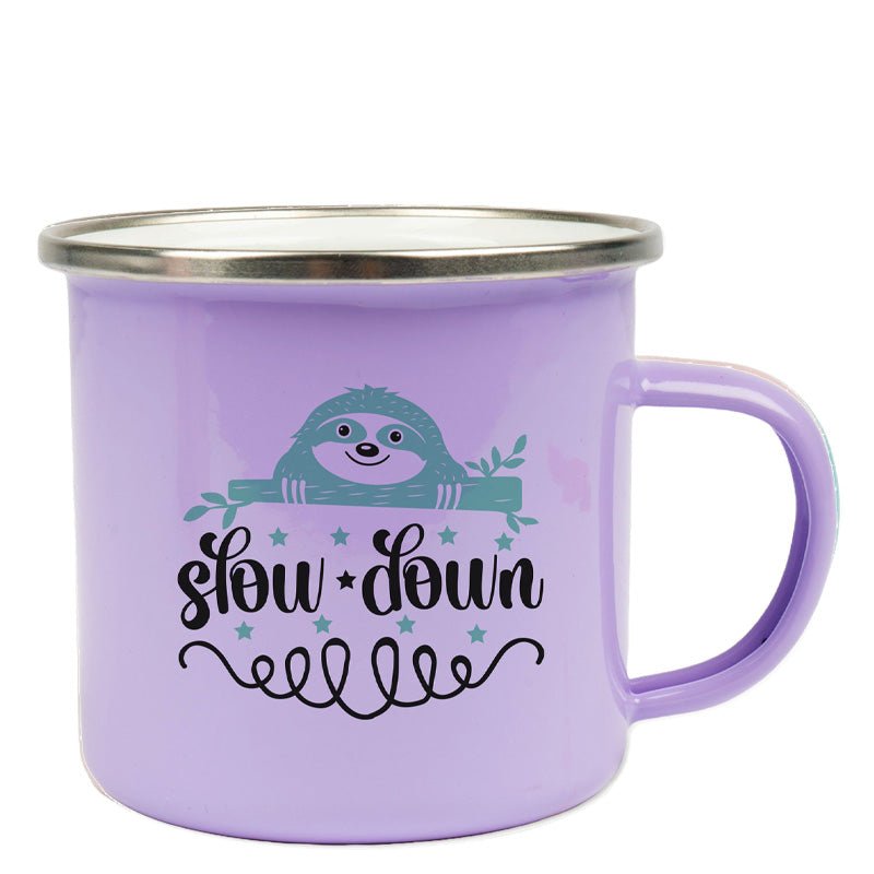 Emailletasse in attraktiven Pastellfarben - Drucksaal