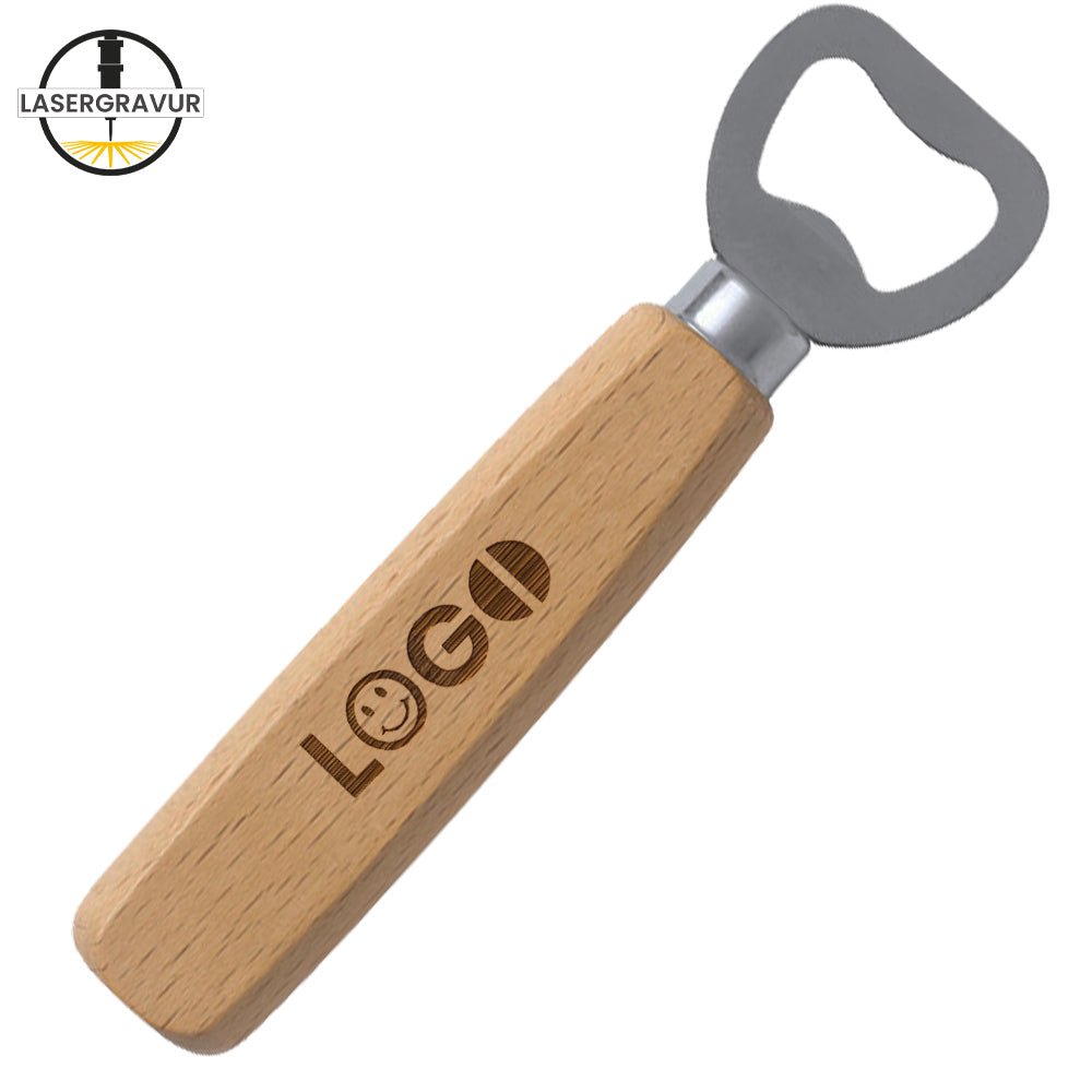 Flaschenöffner Nakul aus Buchenholz - Drucksaal