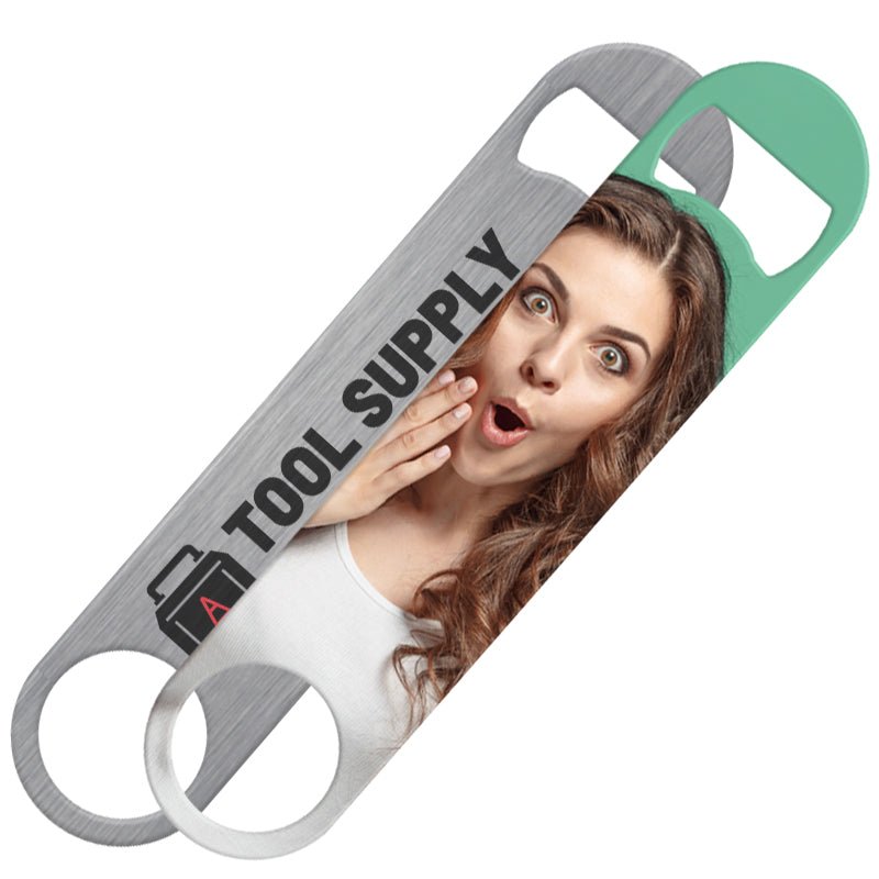 Flaschenöffner Nolix groß aus Edelstahl - Drucksaal