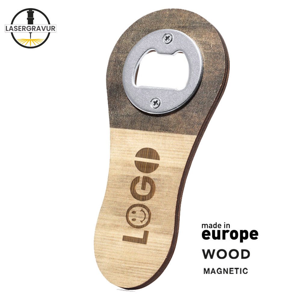 Flaschenöffner Samaru aus Naturholz - Drucksaal