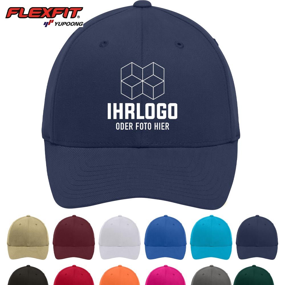 FlexFit® Trendiges 6 Panel Cap ohne Verschluss - Drucksaal