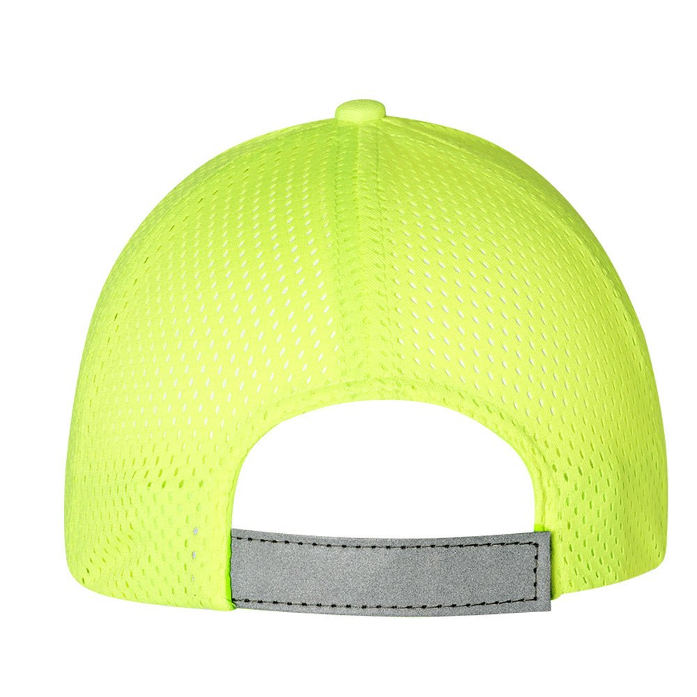 Fluoreszierende Sport - und Arbeitsmütze/ Basecap in Neongelb - Drucksaal