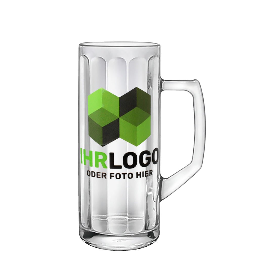 Foto, Logo Glasseidel, Glaskrug 0,3 ltr - Drucksaal