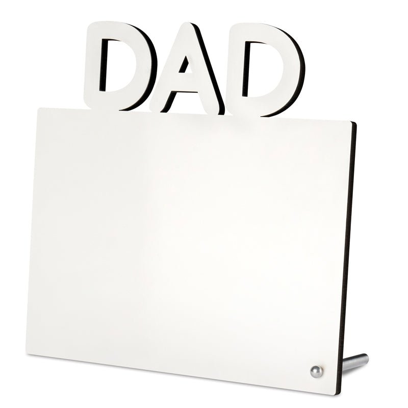 Fotoaufsteller mit Schriftzug DAD - Drucksaal