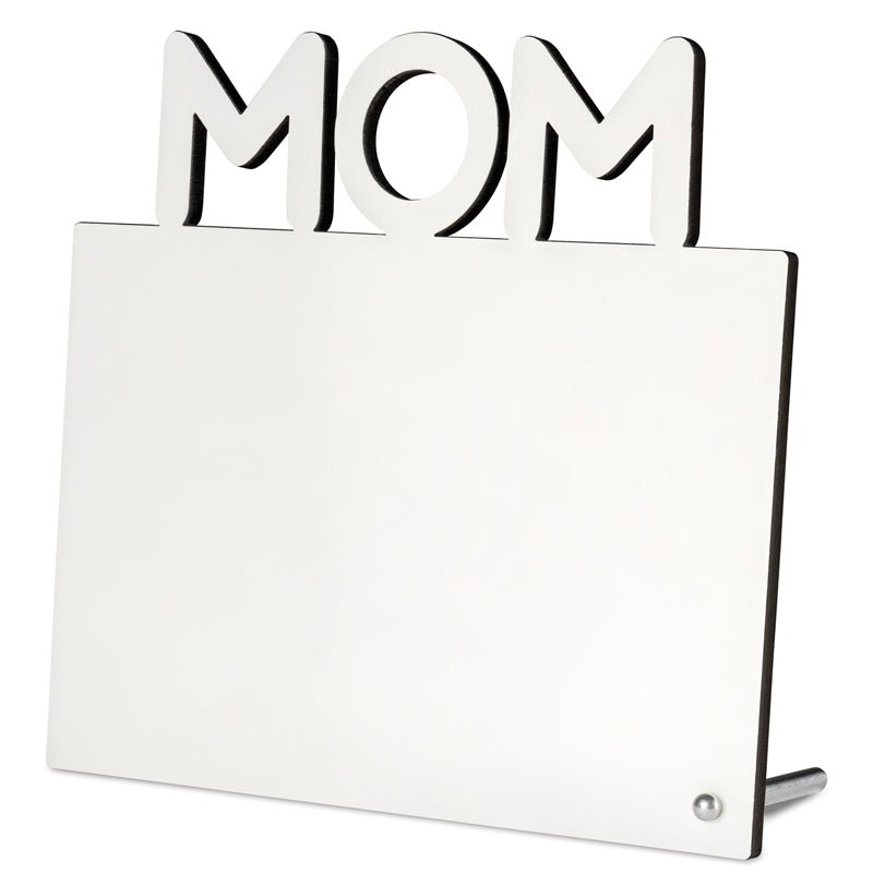 Fotoaufsteller mit Schriftzug MOM - Drucksaal