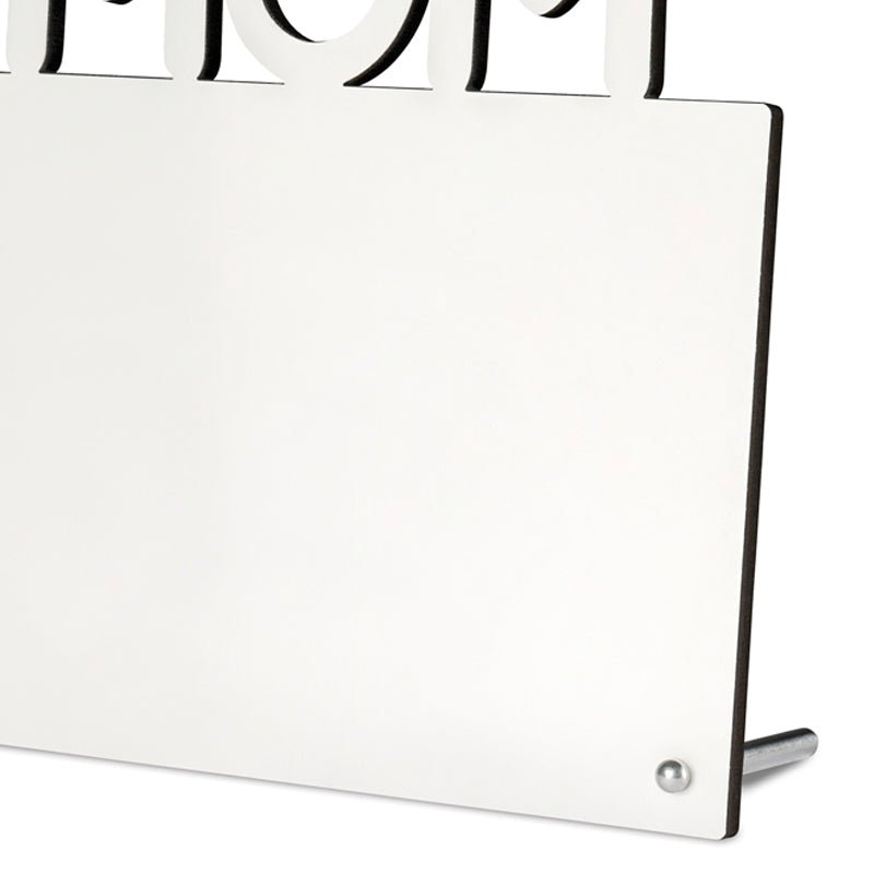 Fotoaufsteller mit Schriftzug MOM - Drucksaal