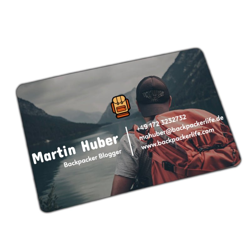 Fotokarte, Visitenkarte Aluminium - Drucksaal